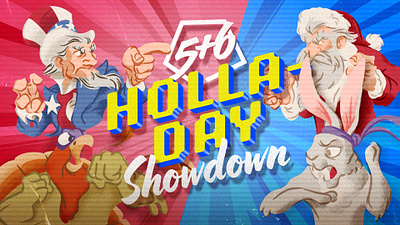 56 Holla-Day Showdown Theme Night 4th of july easter bunny holiday showdown illustration santa small groups street fighter student ministry thanksgiving throwdown uncle sam