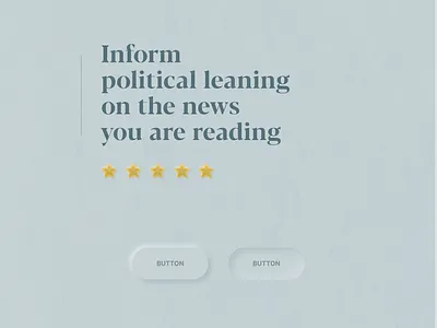 Political leaning browser extension teaser extension neumorphism serif ui ux visual design