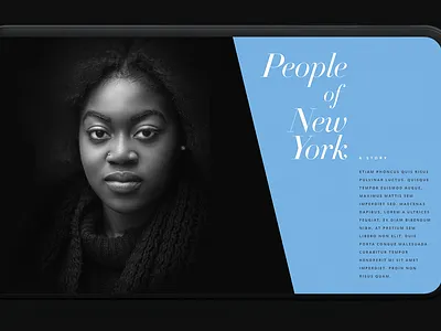 Manhattan Stories design editorial design interactive interface ui
