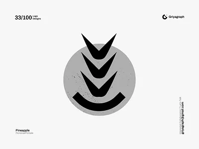 Pineapple Logo branding color creative design flat fruit graphic icon idea identity line logo minimal modern nautre pineapple rounded simple symbol vector