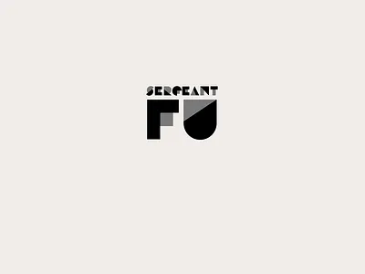 Logo for South African punk-rock band, Sergeant Fu. branding design illustration illustrator lettering logo type typography vector