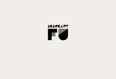 Logo for South African punk-rock band, Sergeant Fu. branding design illustration illustrator lettering logo type typography vector