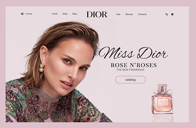 dior parfume branding design typography ui ux web website