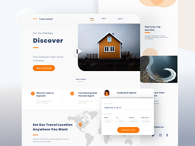 Planning any trip - web concept checking checkout clean design discover georgia identity inspiration journey minimal player talavadze travel trippy ui ux video web web design website