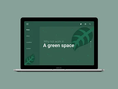 Header Navigation dailyui greenspace header homepage navigation uidesign website