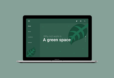 Header Navigation dailyui greenspace header homepage navigation uidesign website