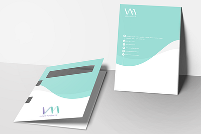 Pasta para receituário logotype papelaria visual identity