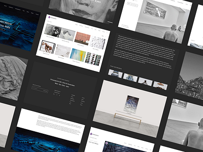 Ron Mandos Gallery art art gallery design gallery minimal ui uidesign uiux