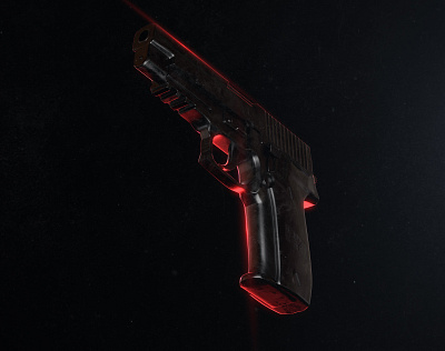 Gun 3d c4d cakeboy cinema 4d glamgogang redshift redshift3d yalilov ruslan yarucreator