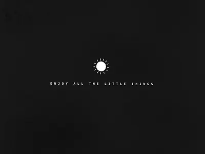 Little Things 2d art branding design graphicdesign icon illustration illustration art inspiration quotes sun sunny sunshine tiny typogaphy