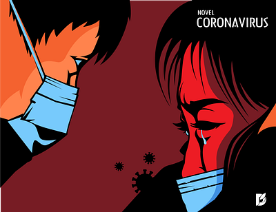 Novel Coronavirus China china disease health illustration mask novel patients tragedy vaccine virus