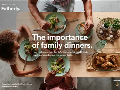 Fatherly Magazine blog blogger branding father fatherly flat homepage landing landingpage magazine onepage ui website