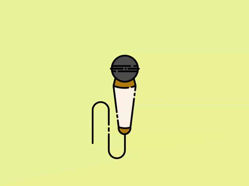 Mic Check 1, 2, 3... I think it works! adobe after effects audio denver design designer graphic design icon illustration illustrator logo lyrics microphone minimal motion motion design motion graphics music tunes vector