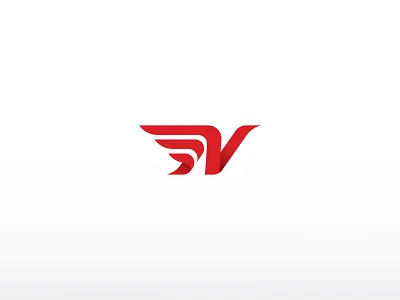N Wings Logo animal app bird branding company design gradient icon identity letter logo modern red simple ui ux vector white wings