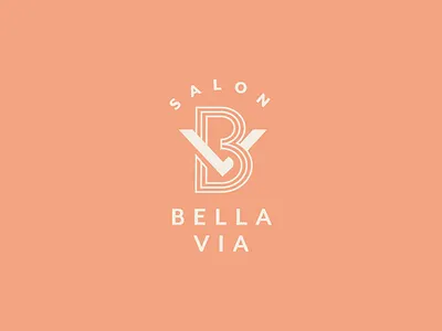 Bella Via Salon unchosen concept branding icon identity logo modern monogram rebrand salon submark