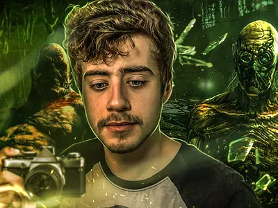 Dude, he broke the camera. design illustration manipulation thumbnail