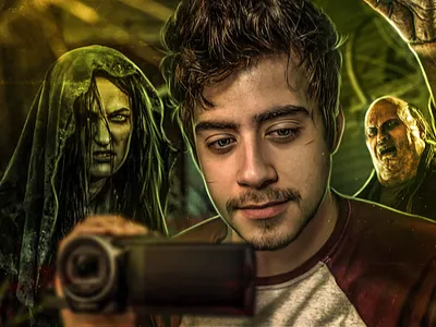 I think he shouldn't record this. design illustration manipulation thumbnail