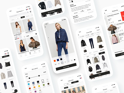 Local Apparel Mobile Fashion App app design e commerce fashion mobile design shopping app ui design ux