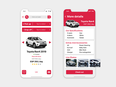 Drov - Rental user App adobe xd animation app car design icon interface mobile mobile app mobile app design mobile design mobile ui prototype rent ui ui design uidesign uiux ux ux design