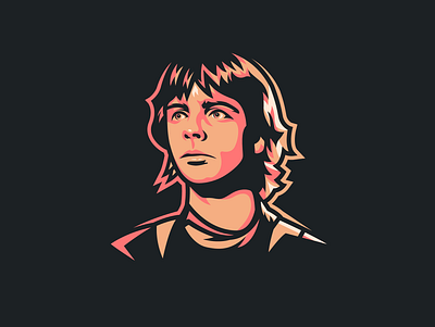 Luke Skywalker a new hope badge illustration logo luke skywalker star wars sticker vector