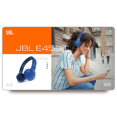 headphones JBL E45BT best design clean concept creative design headphones ui uidesign uiux ux uxdesign web webdesign website