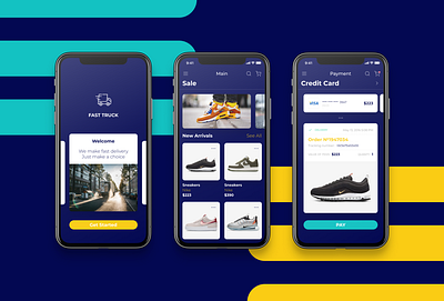 Mobile Store & Delivery delivery delivery app delivery truck ecommerce app ecommerce design figma design mobile app mobile app design mobile design mobile ui nike payment payment form shoes shoes app shop store store app ux