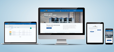 Employment Claim Management responsive design ui ux web design