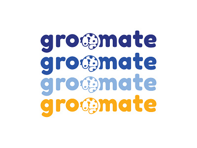 Groomate Logo Ver2 @emtelier adobe illustrator branding dog dog illustration illustration logo paw print