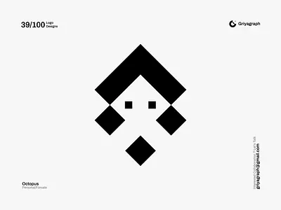 Octopus Logo animal color creative design flat graphic icon idea line logo minimal modern octopus rounded sea seafood simple symbol vector