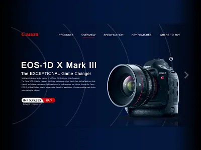Canon EOS 1D X Mark III (Concept) UI Design adobexd app design branding camera dslr eos figma minimal ui ui design uidesign uiux ux ux design web design webdesign