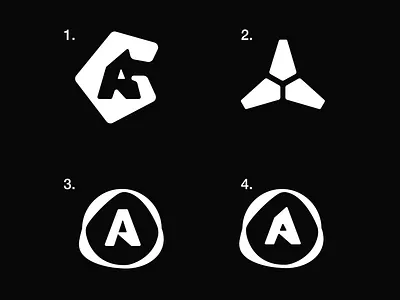 Arctic Games Logo Exploration branding concept design designer game studio ice letter a logo minimal organic simple design vector