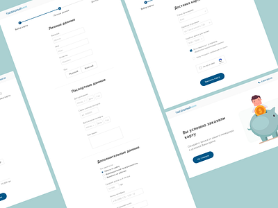 Credit Card Form bank buttons checkbox colors creditcard design dropdown form progressbar radio button uxdesign