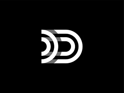 Personal logo 2020 - DD monogram blackandwhite brand brand identity flat illustrator lettermark logo logodesign logotype minimal minimalist monogram photoshop vector