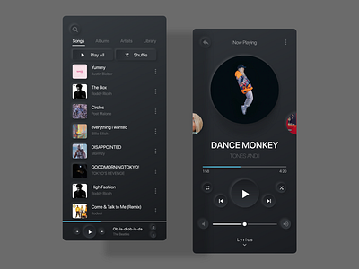 Cherry Neomorphism android app app design art clean concept creative dark design gradient ios minimal music neomorphism skeumorphism song ui ux