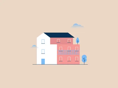 Just a house flat flat design home house house illustration illustration vector