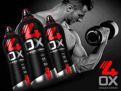 4OX oxigen water 3dimages arquimediastudios design grafic graficdesign inspiration inspiring inspiringdesign label mockups motion packaging packagingdesign publicity render sports supplements videos webdesign weightloss