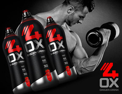 4OX oxigen water 3dimages arquimediastudios design grafic graficdesign inspiration inspiring inspiringdesign label mockups motion packaging packagingdesign publicity render sports supplements videos webdesign weightloss