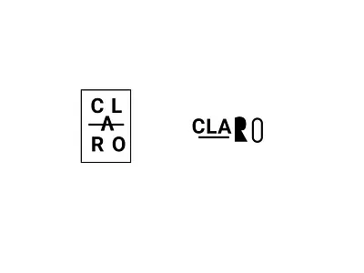 Claro branding design icon logo typography