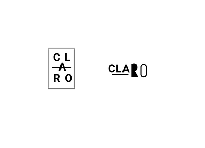 Claro branding design icon logo typography