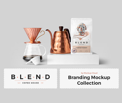 ☕️ NEW! Blend – Coffeehouse Branding Mockup blend brand branding brew business card coffee coffee house download free freebie identity letterhead logo mockup mockupcloud packaging presentation psd stationery template