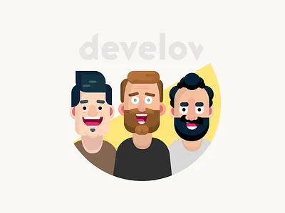 Develov characters 2020 character characters design flat flat illustration illustration minimal ui