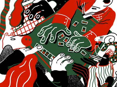 Year of the Rat animals brand illustration character design chinese colorful design editorial illustration illustration lunar new year mahjong vector