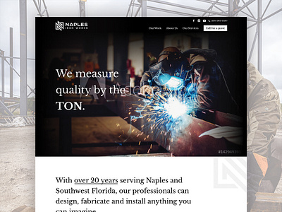 Naples Iron Works Website Design iron naples website website design welding