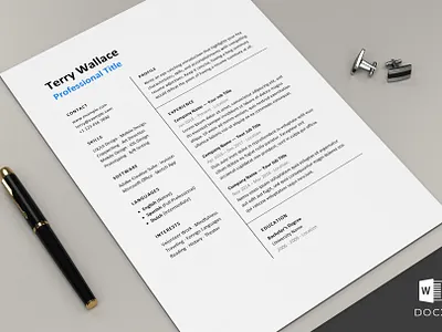 Hired Resume Template CV clean resume creative resume curriculum vitae cv template download free hired modern modern resume professional resume resume template template