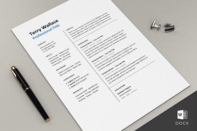Hired Resume Template CV clean resume creative resume curriculum vitae cv template download free hired modern modern resume professional resume resume template template