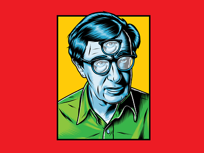 Weird Woody art illustration lowbrow lowbrow art people portrait surreal surrealism vector woody allen