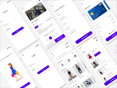 Fashion Cart App Design adobe xd app app design branding ecommerce ecommerce app fashion illustration illustrator mens fashion online shopping payment app shopping shopping cart sketchapp ui uiux ux uxdesign webdesign