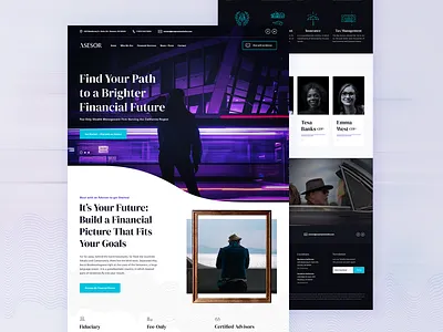 Asesor - Wealth Management & Financial Advisor Theme financial advisor homepage index landing template theme ui wealth management web website wordpress