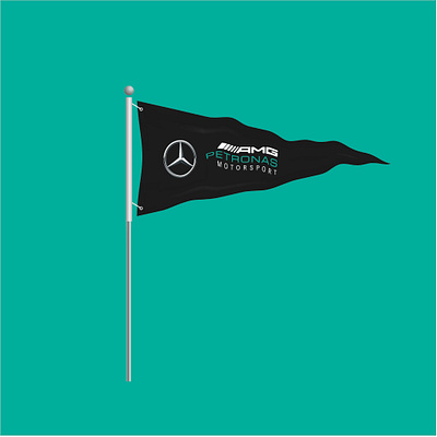 Sports Team Pennant - Weekly warm-up adobe adobe illustrator bmbadi design f1 formula 1 formula1 logo mercedes mercedes amg mercedes benz noble noble notch notch petronas weekly warm up weeklychallenge