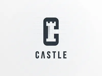 Castle brand branding castle doublemeaning lettermark logo logodesign negativespace vector